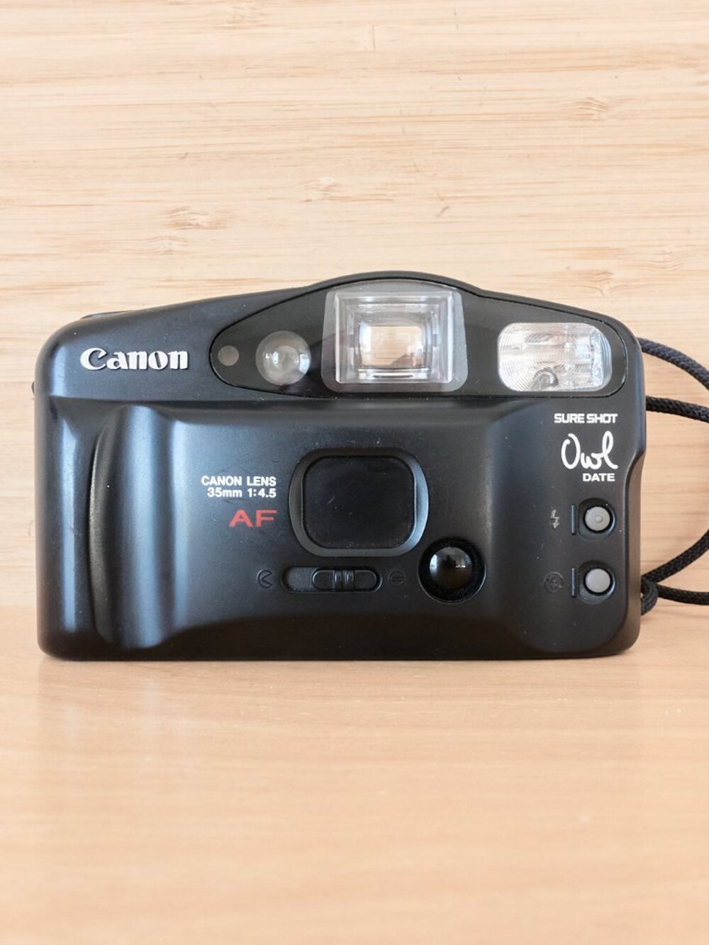Canon Sure Shot Owl Date 35mm Film Camera Point and Shoot Tested